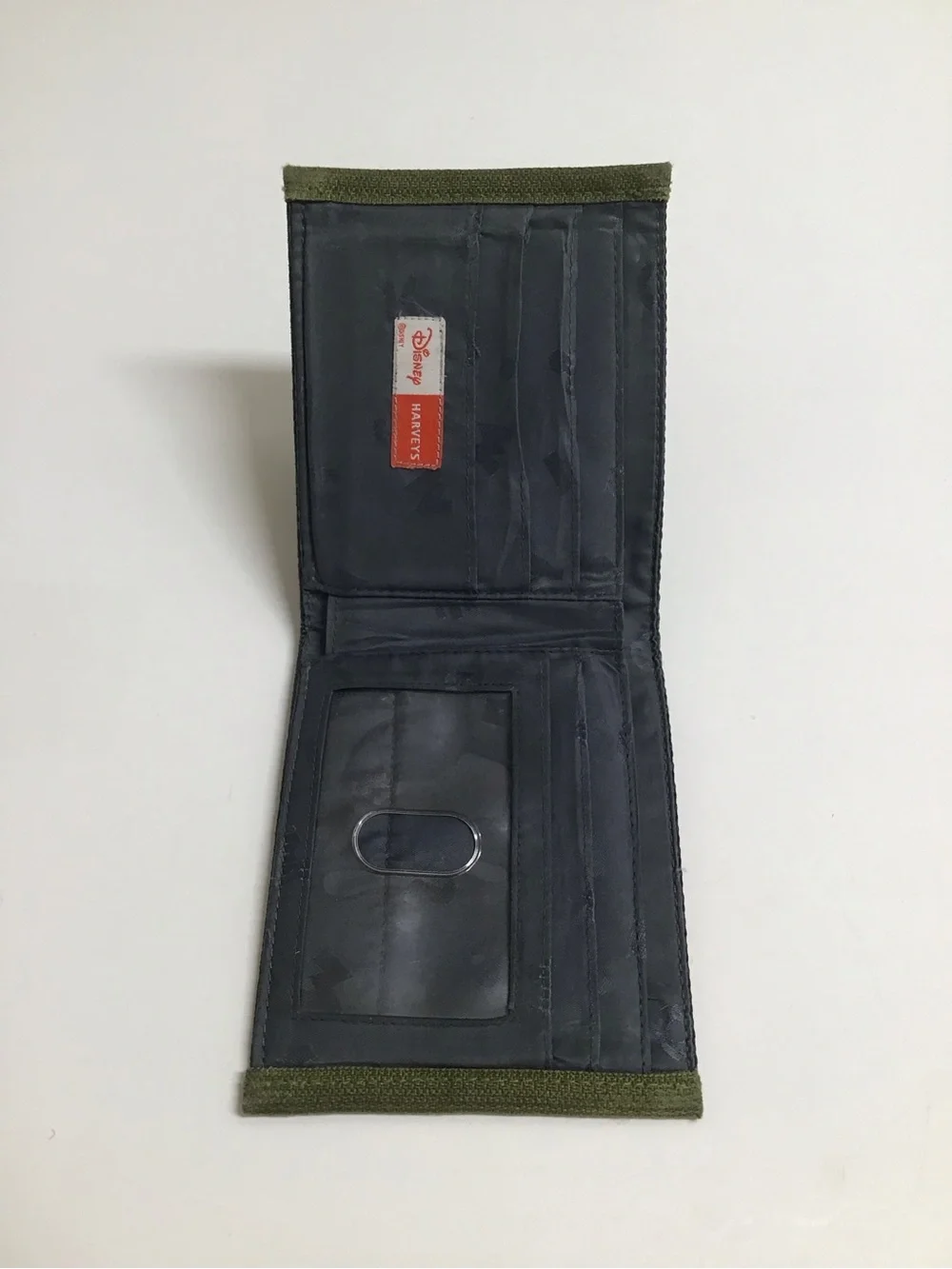 Disney Harveys Collab Forest Mickey Seatbelt Wallet Billfold Camouflage Vintage